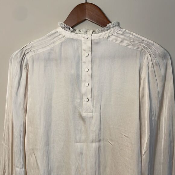 NWT J. Crew Ruffle-neck drapey top XS - Picture 11 of 11